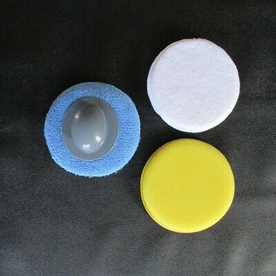 1 Set/4Pcs 5 Inch Buffing Sponge Hand Polishing Pad Kit For Car Polisher Wax