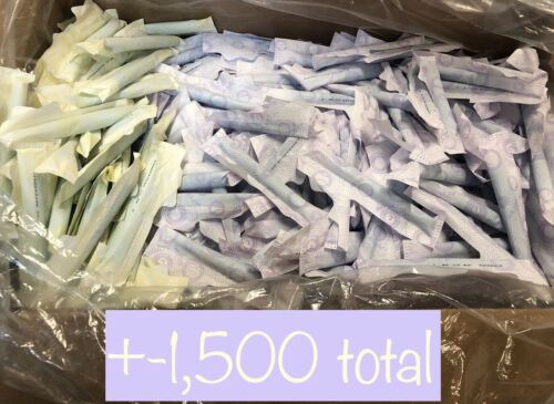 -WHOLESALE BULK CASE OF 1,450- Tampax Pearl Active Lites (and some regular)